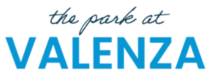 Logo for The Park at Valenza featuring stylized text.