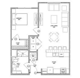 1 bedroom 30% 1 bedroom 30%