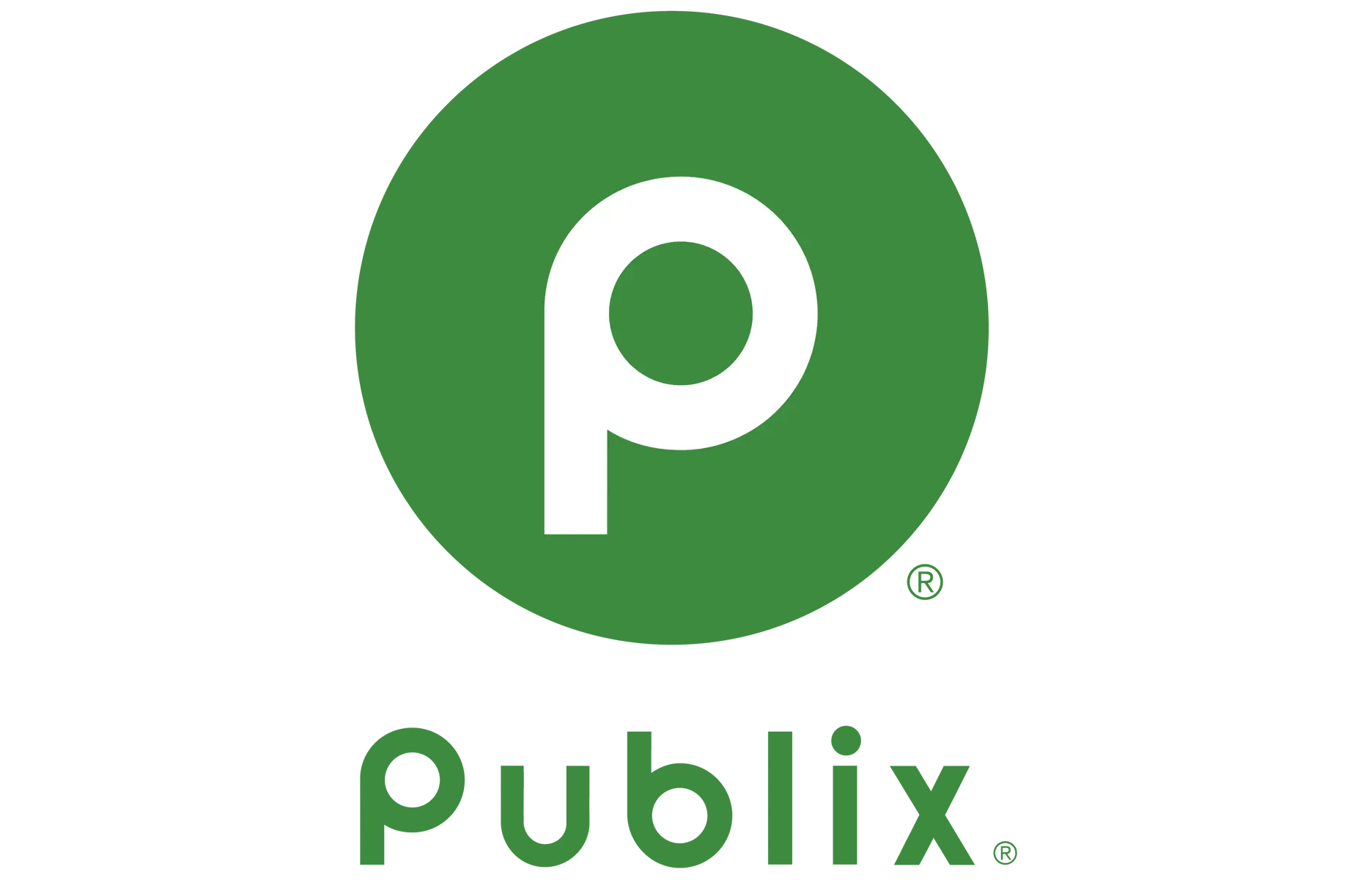 Publix Logo Publix logo featuring a green circle with a white 'p' and the word 'Publix.'