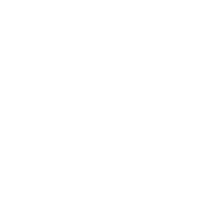 User Settings Icon A white icon depicting a person silhouette inside a gear wheel, representing user settings or account management.