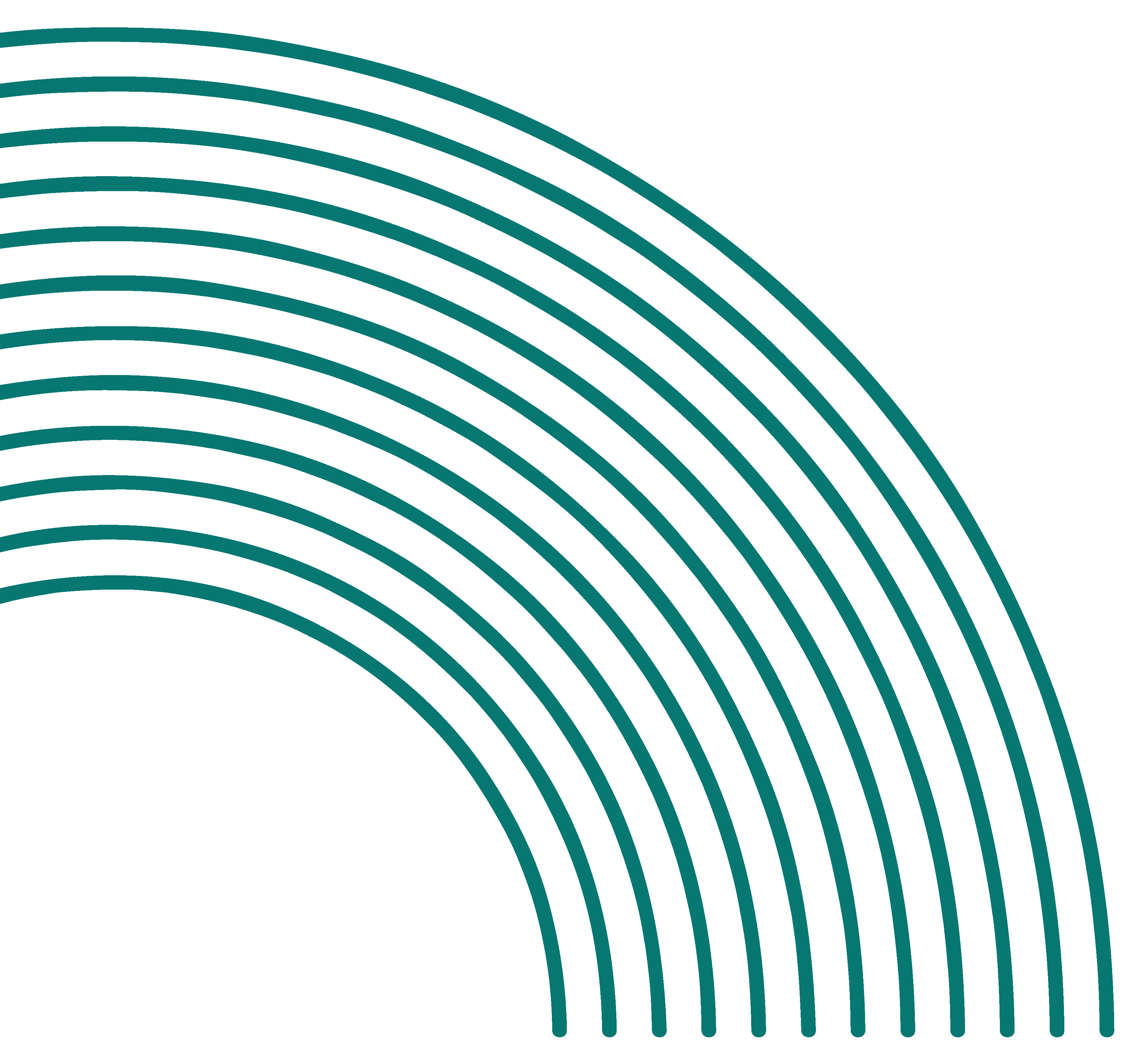 Abstract Rainbow Design An abstract design featuring a series of curved lines forming a rainbow shape, colored in a teal hue.