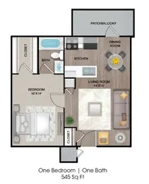 1 Bed 1 Bath Upgrade