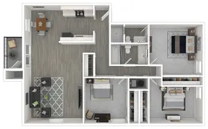 Boca | 3 Bed | 2 Bath | Standard