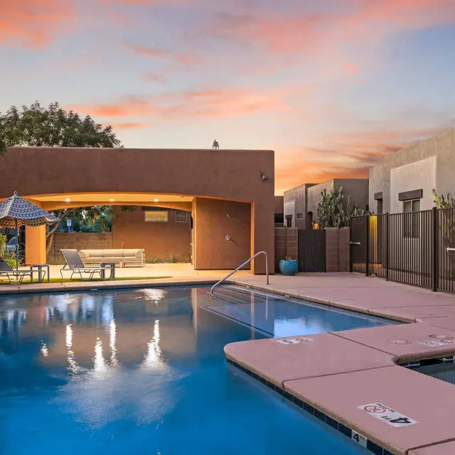 Swimming pool, Dusk, Relaxation