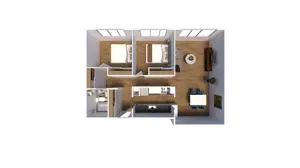 2 Bedroom 1 Bathroom