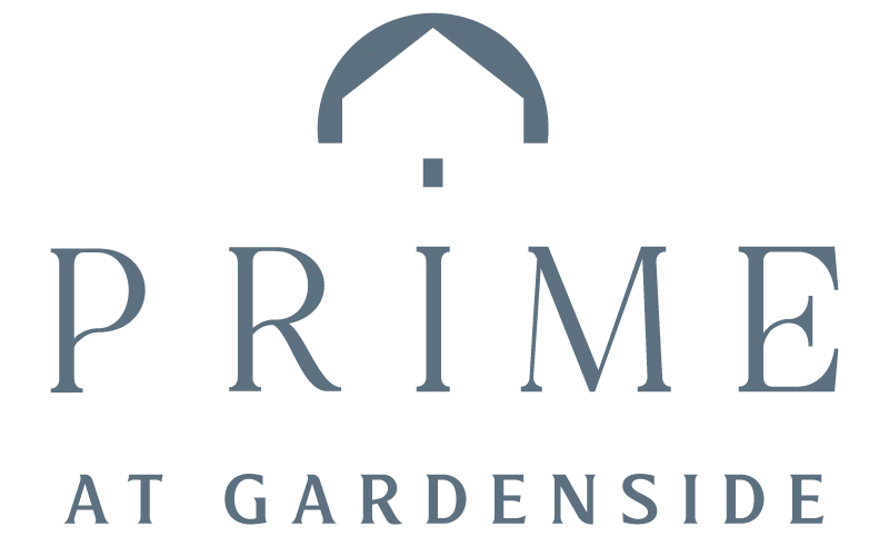 Logo of Prime at Gardenside Logo of Prime at Gardenside with stylized house design and text