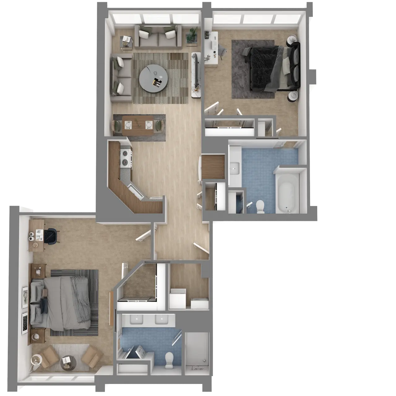 41- The Caloosahatchee 2 Bedroom 2 Bathrooms Water & City View 933 Sqft.png