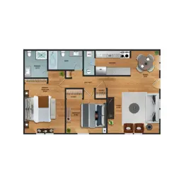 2 bed/2 bath apartment