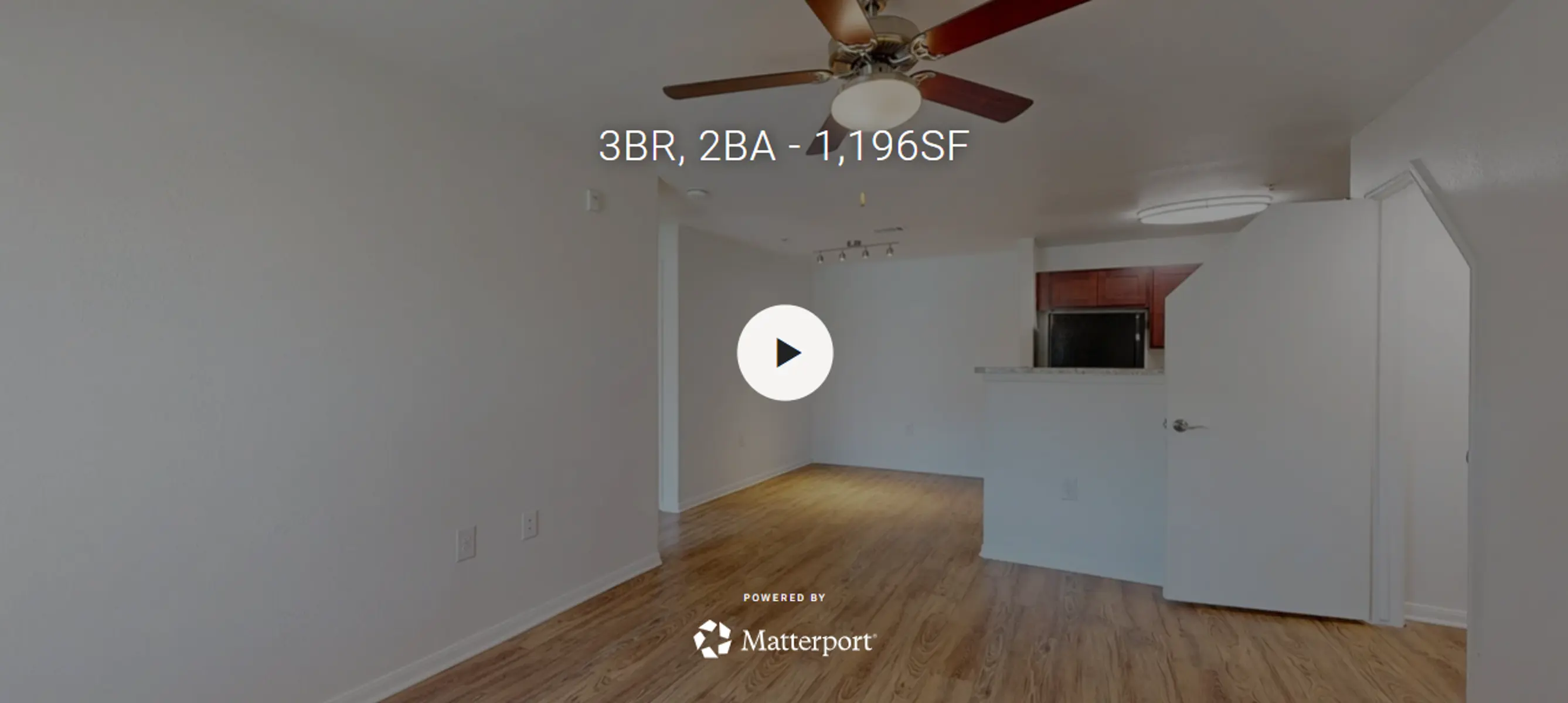 Virtual Tour - 3BR, 2BA - 1,196SF