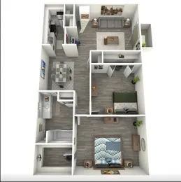 2 Bedroom 1 Bathroom