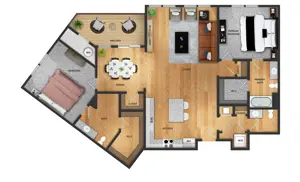 2 Bedroom, 2.5 Bathroom 2 Bedroom, 2.5 Bathroom