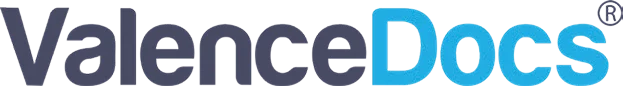 ValenceDocs Logo ValenceDocs logo featuring the name "ValenceDocs" in a stylized typeface with a combination of dark and light colors.