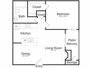 1Bedroom,1Bathroom